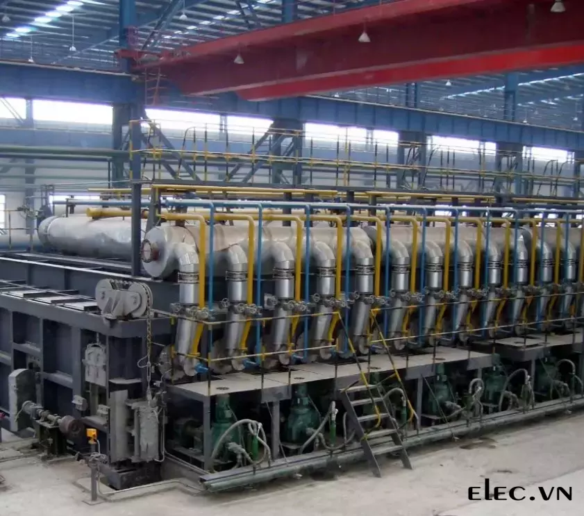 Lò nung tái nhiệt công suất cao cho xử lý nhiệt của thanh tròn và ống