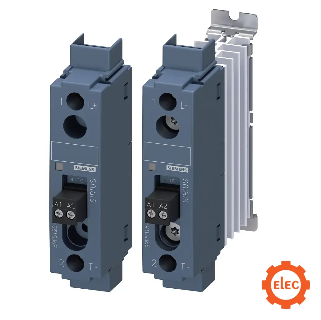 SIRIUS 3RF5 solid-state switching devices for switching resistive DC loads