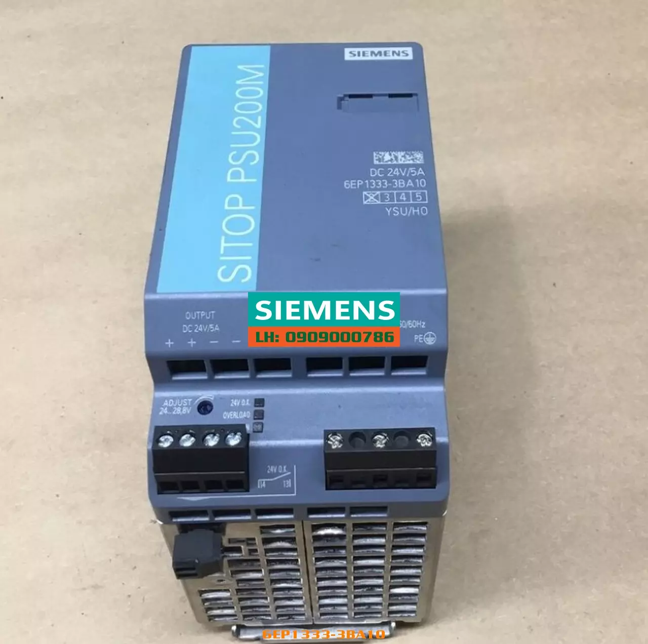 Nguồn Điện 24V DC 5A 6EP1333-3BA10 - SITOP PSU200M Chất Lượng