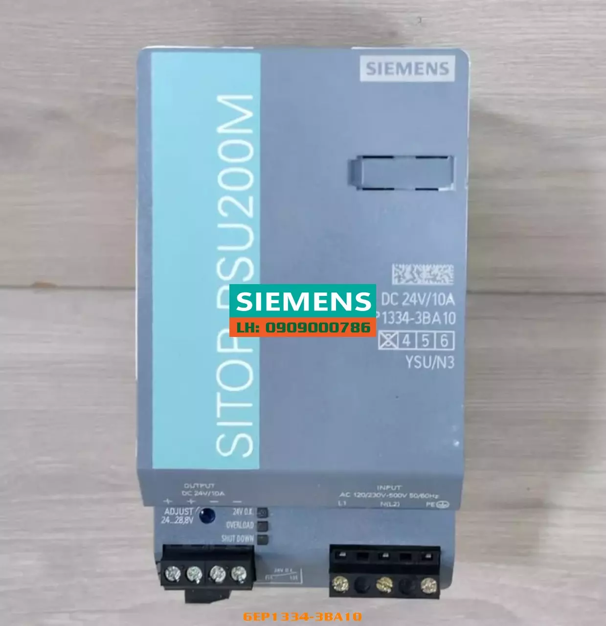 6EP1334-3BA10: Nguồn cấp ổn định SITOP PSU200M 10A 24V DC