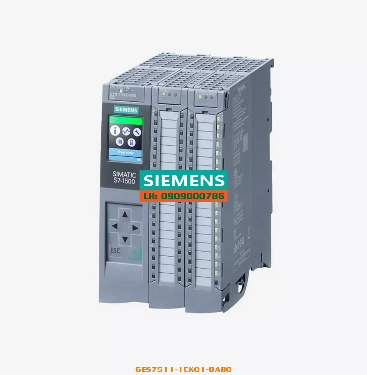 CPU SIMATIC S7-1500 6ES7511-1CK01-0AB0 - Hiệu suất cao, Đầu vào/ra đa dạng